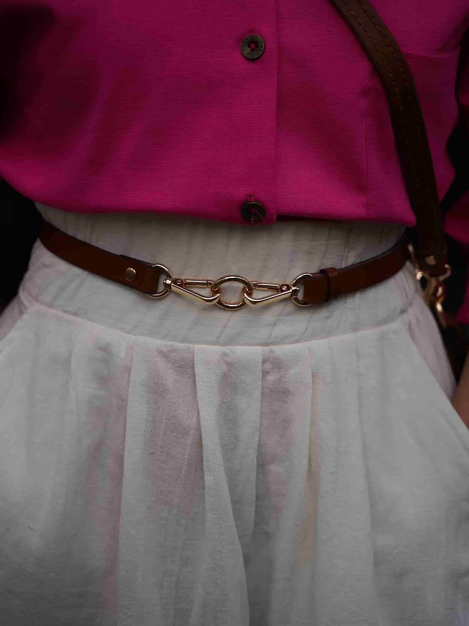 کمربند چرم قفل دار