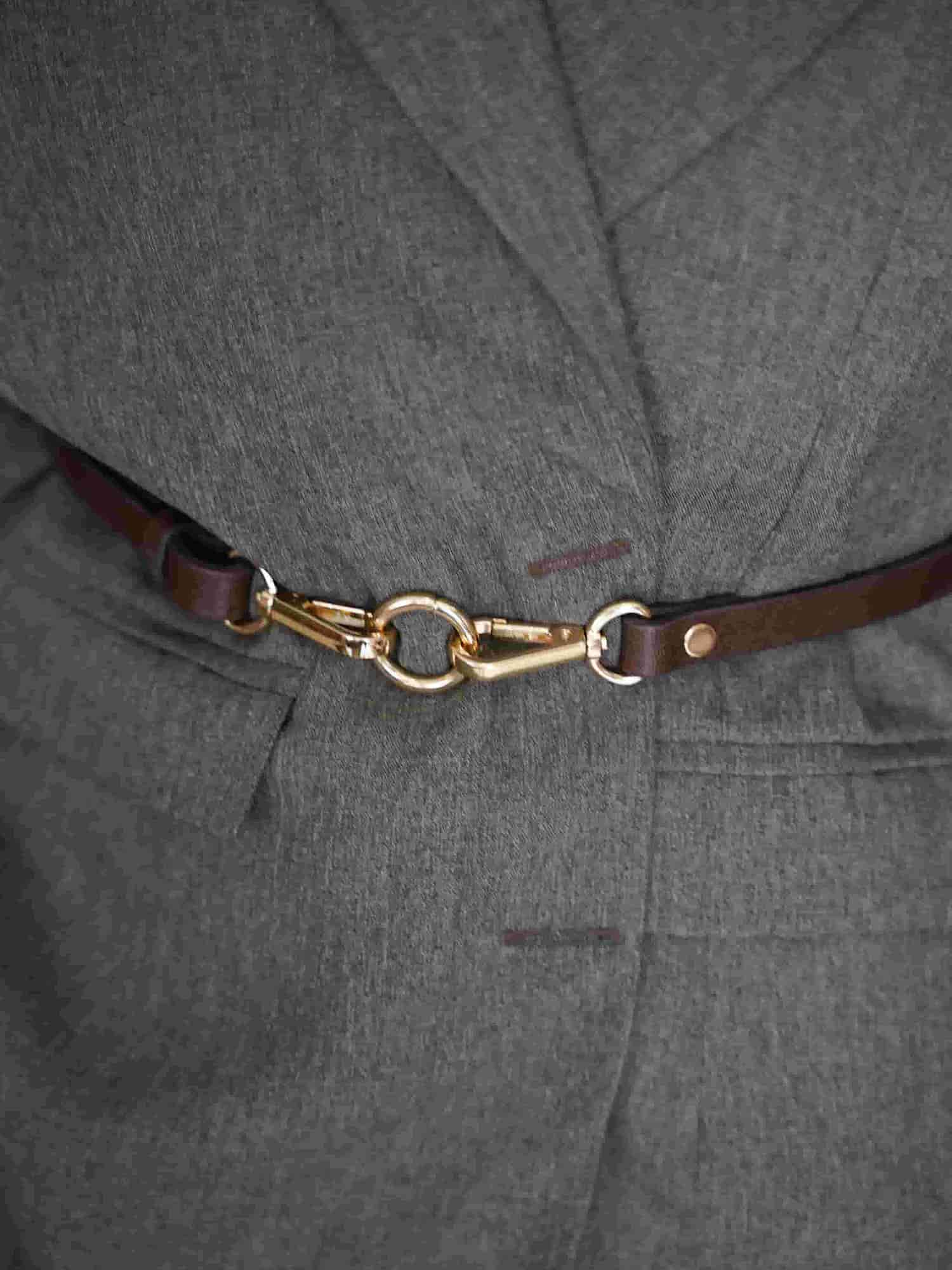 کمربند چرم قفل دار