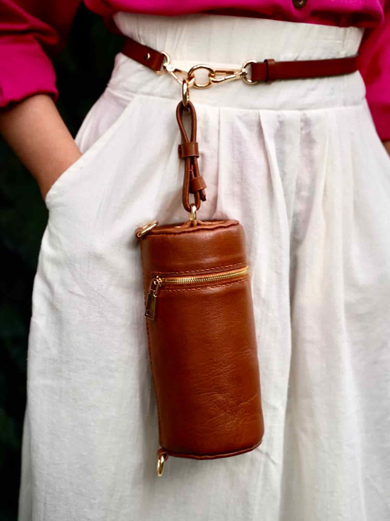 کمربند چرم قفل دار