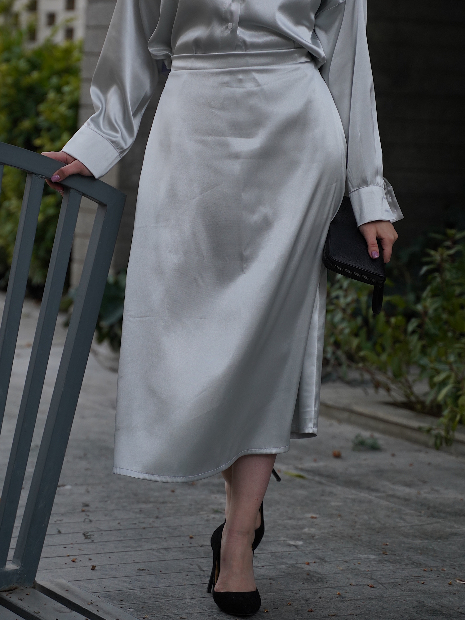 دامن تك ساتن نرمينه